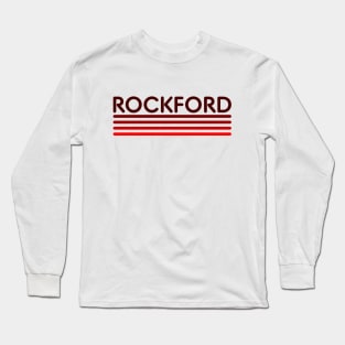 Red Rockford Long Sleeve T-Shirt
